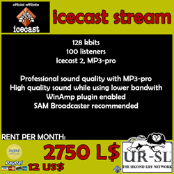 UR-SL ICECAST STREAM RENTAL